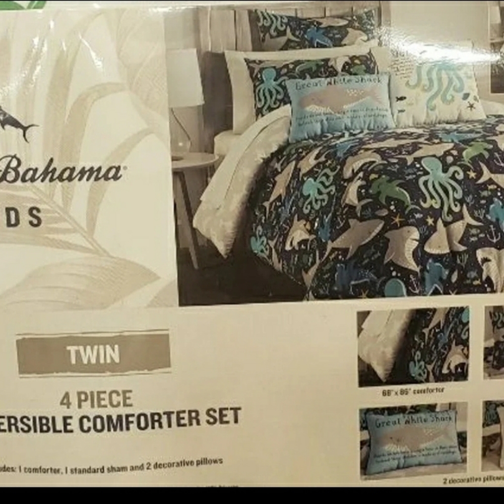 New Tommy Bahama Kids Comforter set